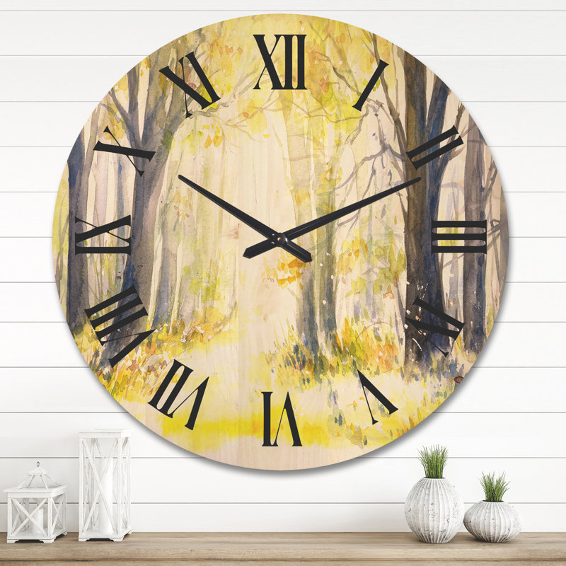 Horloge murale en bois, Très grand