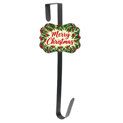 Porte-couronne avec panneau magnétique interchangeable - Joyeux Noël