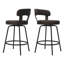 Tabouret de bar et de comptoir pivotant à dossier bas Kipton-1854992591-1854992590