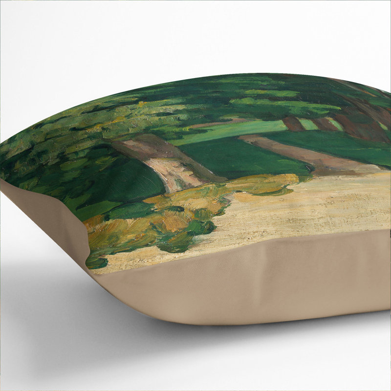 Square Cushion, Stone, 40cm H x 40cm W x 15cm D
