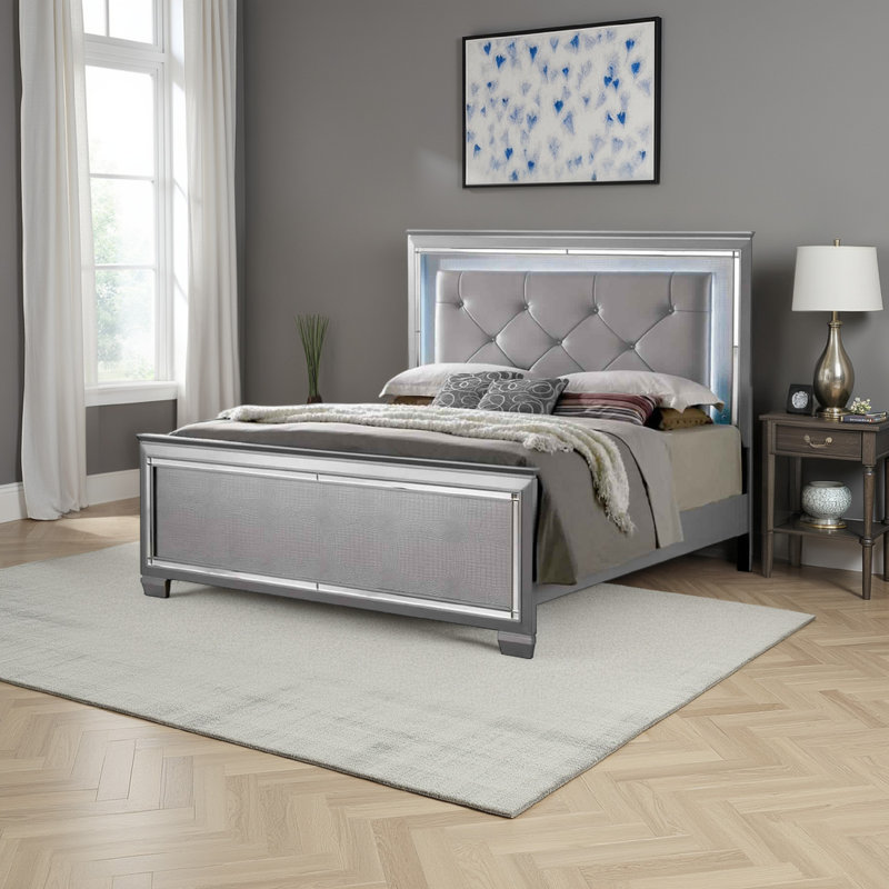 Ailey Vegan Leather Platform Bed, California King