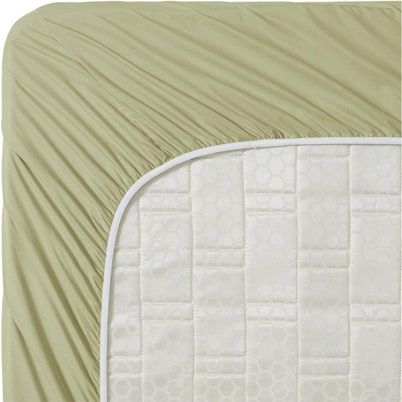Draps, ensemble de draps 4 pièces Premier, Couvre-lit grand + 4 pièces supplémentaires, Vert
