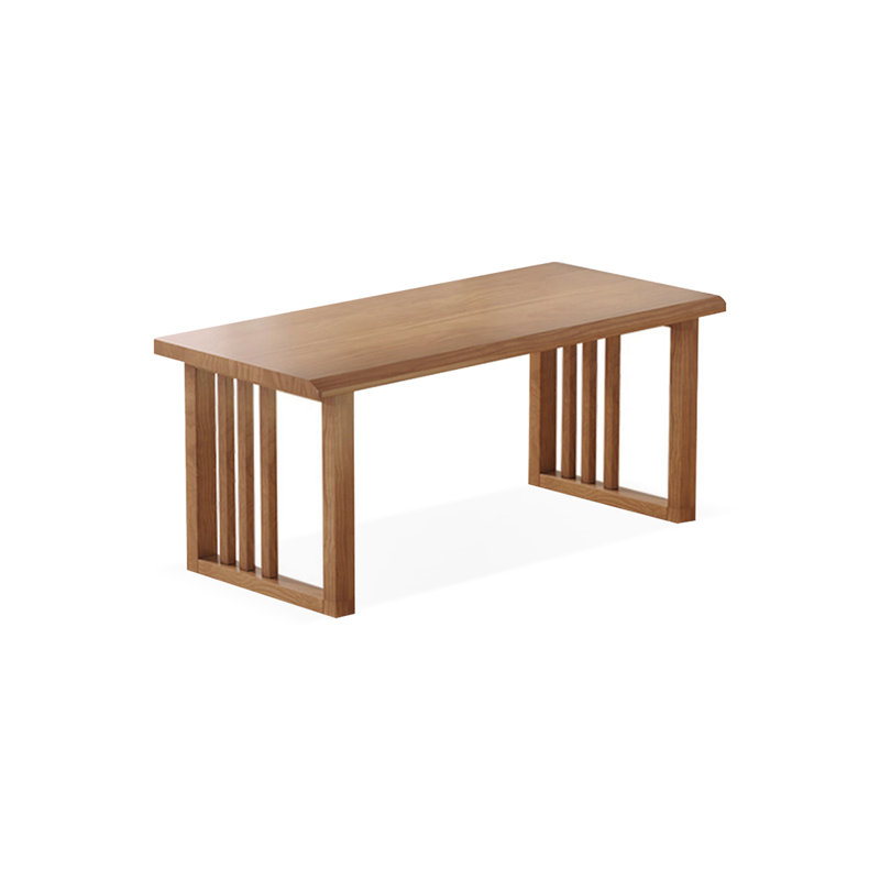 Bureau moderne simple rectangulaire en bois massif, H 29,53 po x l 55,12 po x P 27,56 po