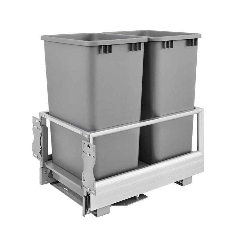 Poubelle de cuisine amovible Rev-A-Shelf , 23.28" H x 15.59" W x 22.03" D