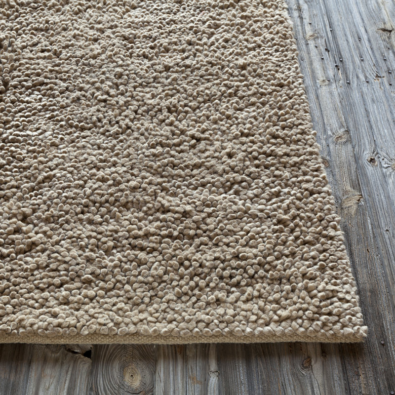 Tapis brun léger Funes, Rectangle 5 pi x 7 pi 6 po