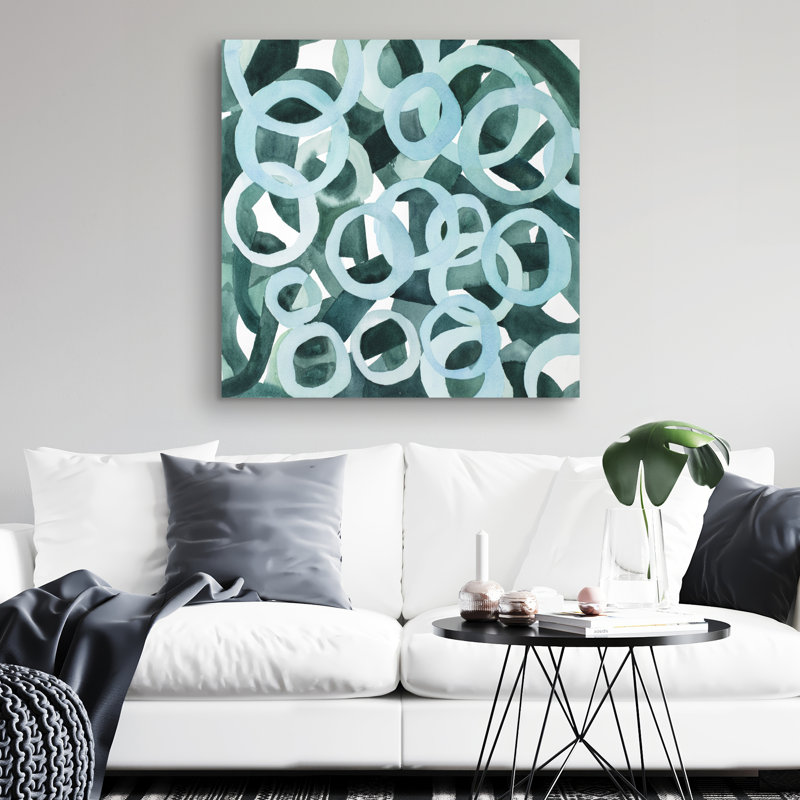 Abstract rings - 32"x32" art on canvas