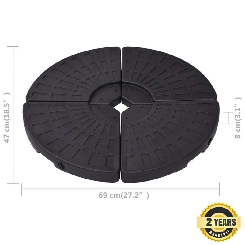 Aimien 7.7kg Plastic Free Standing Umbrella Base