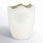 12" Abstract Textured Terracotta Vase, Ivory-1640247994