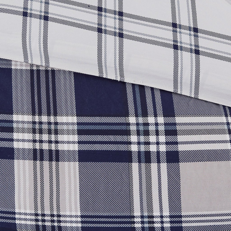 Ensemble d'édredon en microfibre , Édredon pour très grand lit californien + 7 piè, Bleu marine