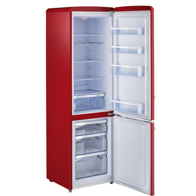 Classic Retro 21.6" Manual Defrost 8.7 cu. ft. ENERGY STAR Certified Bottom Freezer Refrigerator