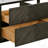 60" Floating Double Sink Solid Wood Dark Brown Oak Bathroom Vanity with Engineered Marble Top-1046965587