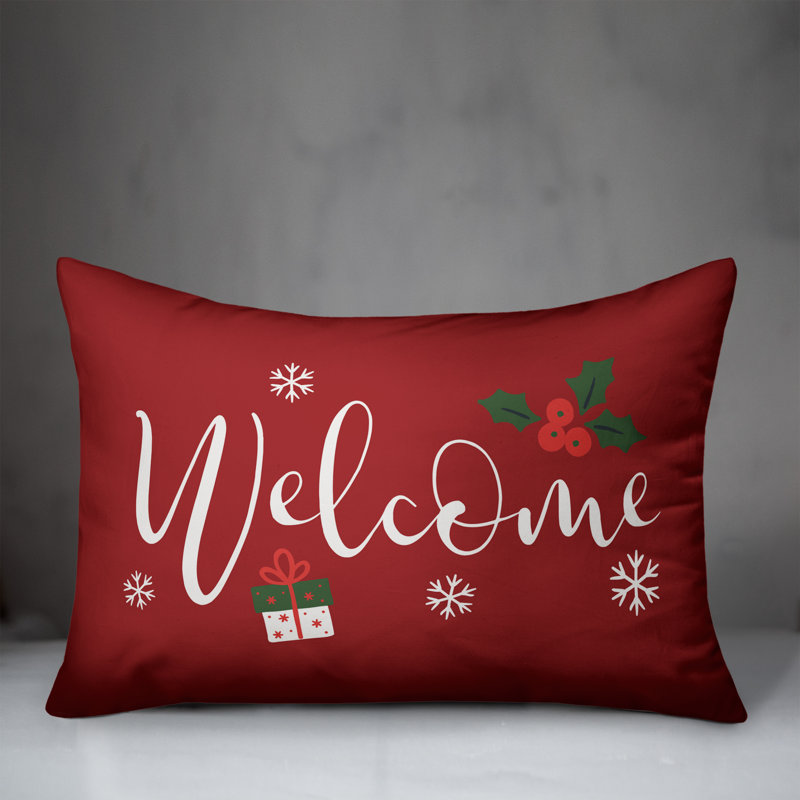 No Decorative Addition Throw Pillow, Red