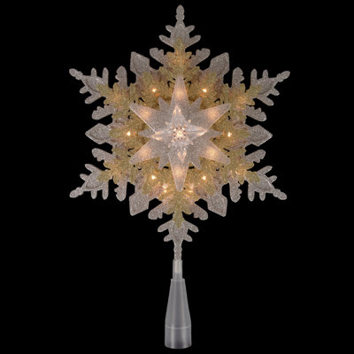 13.75'' Plants & Flowers Lighted Tree Topper