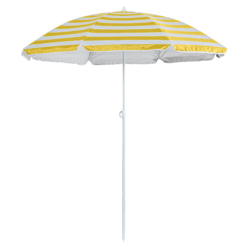 Harbour Housewares - Metal Beach Parasol, Yellow