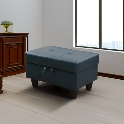 Enitan Faux Leather Ottoman