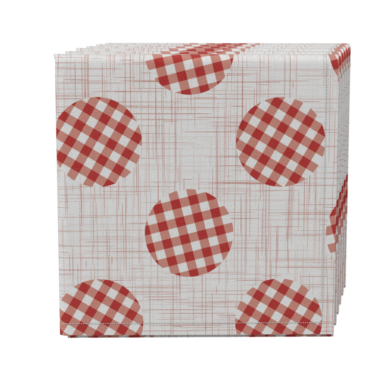 Cotton Twill Polka Dots Square Napkin