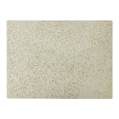 Hype White With Gold splatter Rectangle