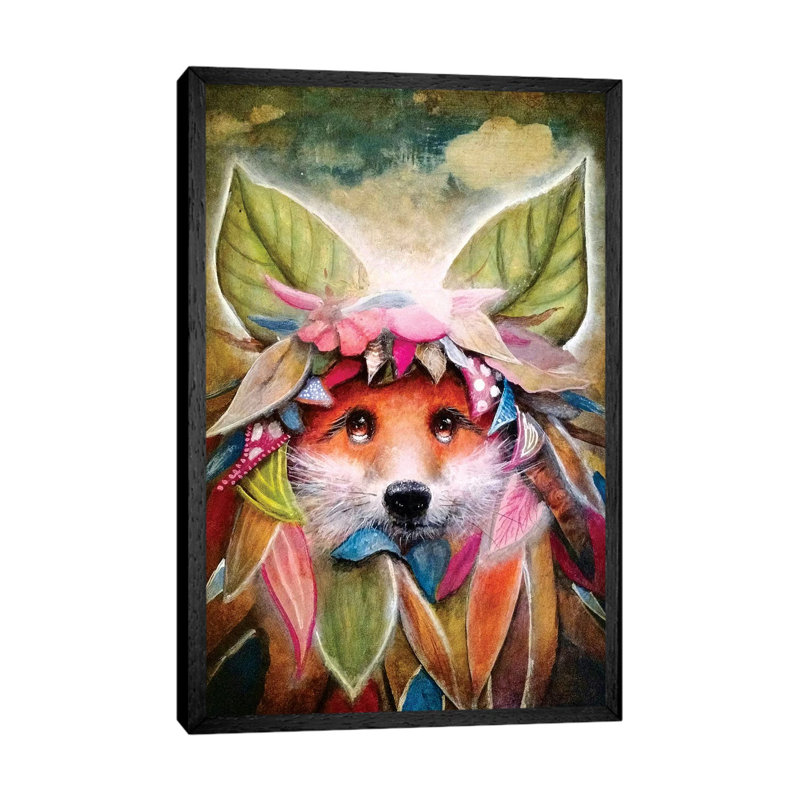 Flora by Scott Mills - Gallery-Wrapped Canvas Giclée on Canvas, 66.04 cm H x 45.72 cm W, Black Floater Framed
