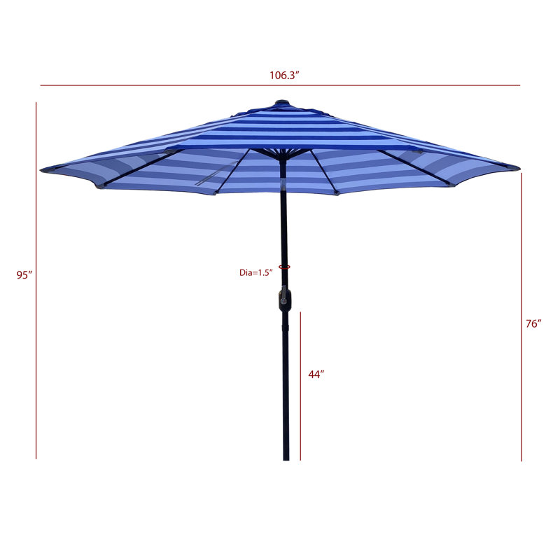 Parasol de marché de 105 po Hasena