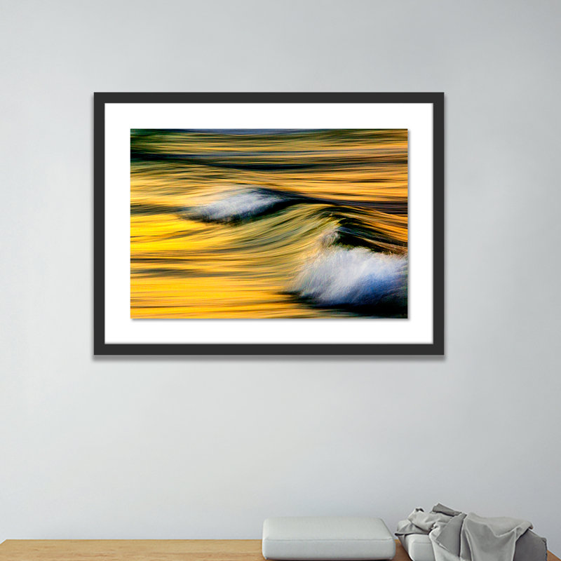 Rollin In Print by Geoffrey Baris, 29" H x 40" W x 2.5" D, Black