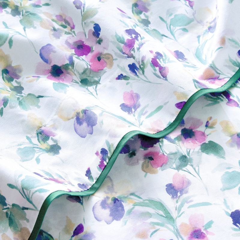 Enchantement Percale Flat Sheet, Queen Flat Sheet
