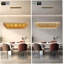 Lustre style campagne moderne linéaire en verre fumé-130217932