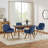 Aroya Linen Swivel Dining Armchair(Set of 4)-10961515