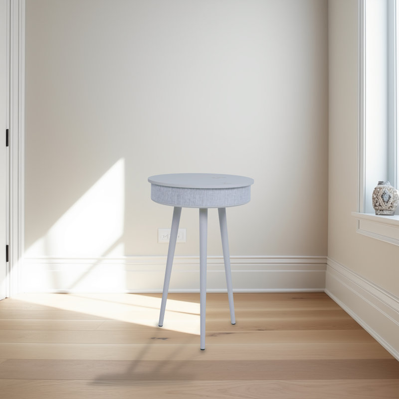Mars Smart Coffee Table With Bluetooth Spearker And Wireless Charger And Built-In Battery, Grey