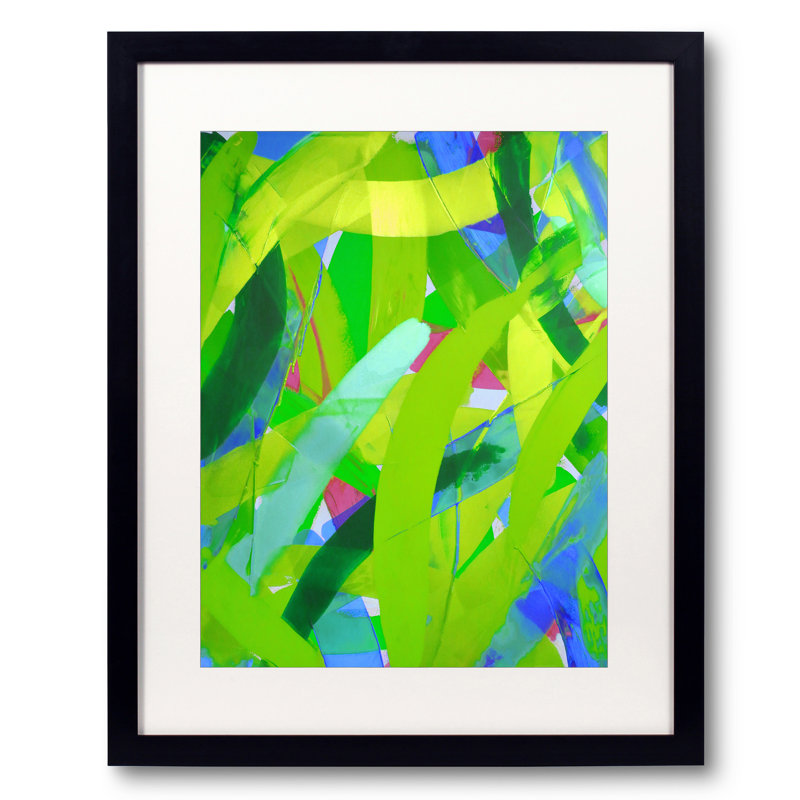 Blue Lime Soiree Print by Drew Gaffney, 21.25" H x 17.25" W