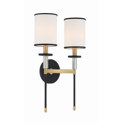 Buntingford 2-Light Dimmable Steel Wallchiere