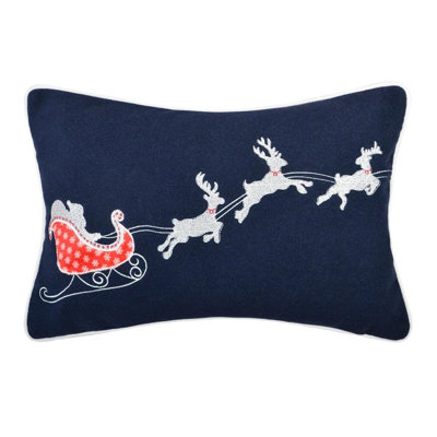 Housse de coussin décoratif Noël 12 po x 18 po