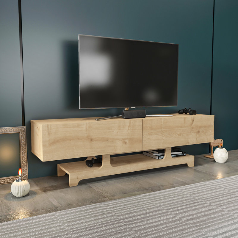Ayad 63" TV Stand for TVs up to 75", Sapphire Oak