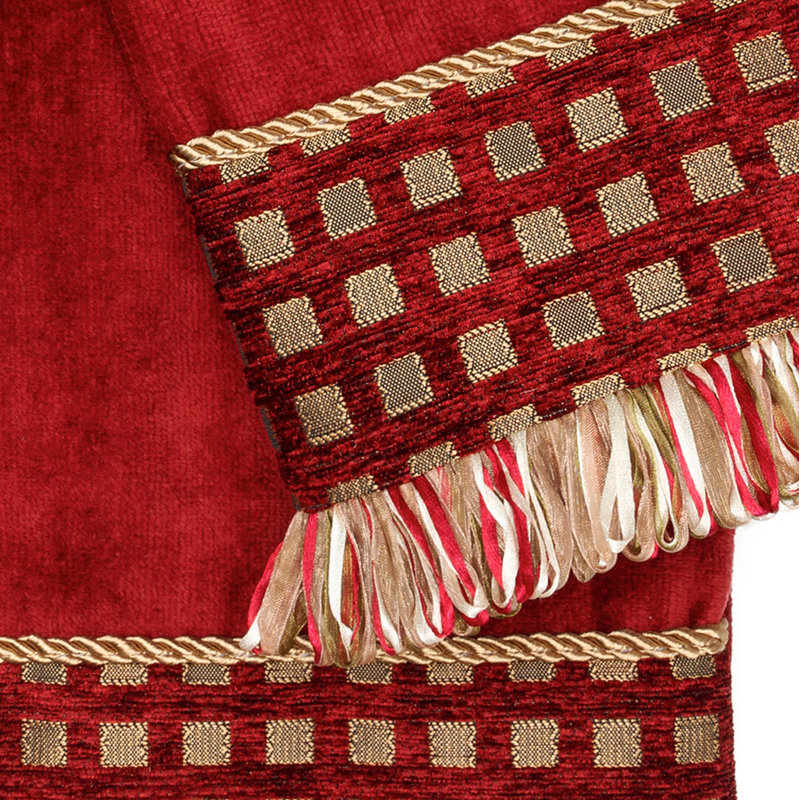 Ensemble de serviettes de bain 3 pièces, Rouge