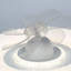 18" Low Profile 360 Oscillate Ceiling Fan, 3 Light Tone 6 Speeds