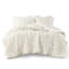 Housse de couette chenille en taille double / grand - animal texturé, 2 taies d'oreiller, tissu de lit doux, microfibre
