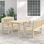 Gosnold 4 - Person Wood Patio Dining Set with Rectangular Table