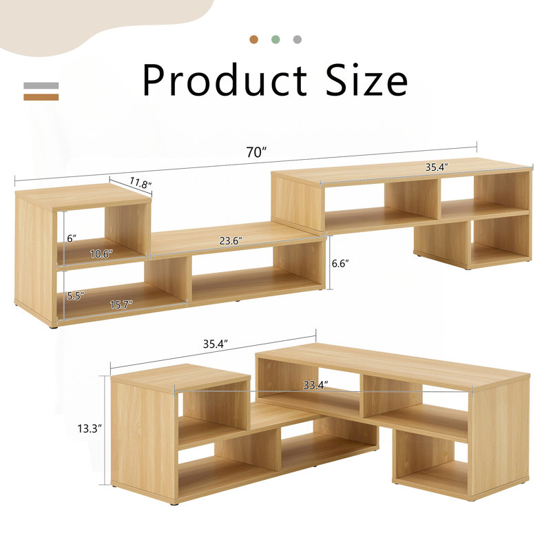 Versatile Cube Moira with Open Storage and Customizable Design for Living Room