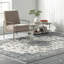 Tapis de style oriental traditionnel en polypropylène ivoire Huckabee-27327311