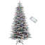 Arbre de Noël artificiel enneigé 6,5 pi
