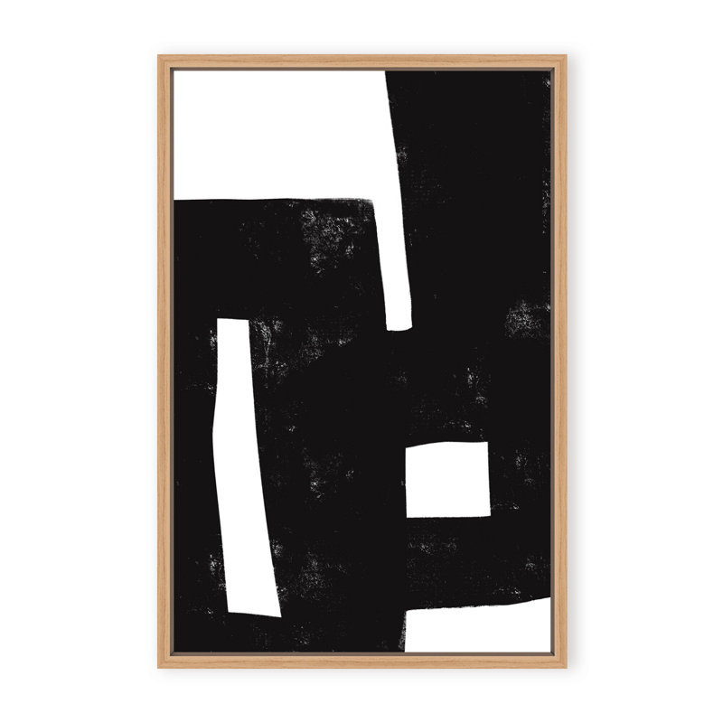 Abstract I Was Never There by  - Picture Frame Painting on Paper, 36" H x 24" W x 1.125" D, Framed Print, Black