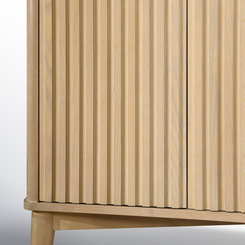 Meuble-lavabo double 72 po Gabi, Bois de frêne rustique