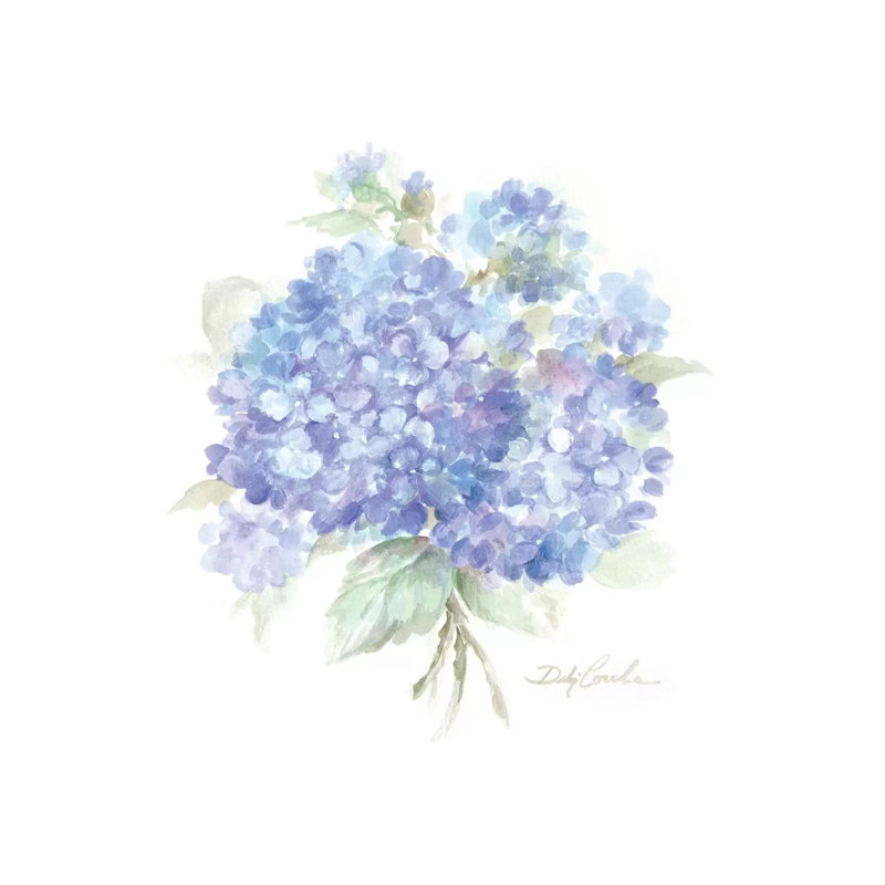 Hydrangeas I by Debi Coules - Wrapped Canvas Print, 30.48 cm H x 30.48 cm W