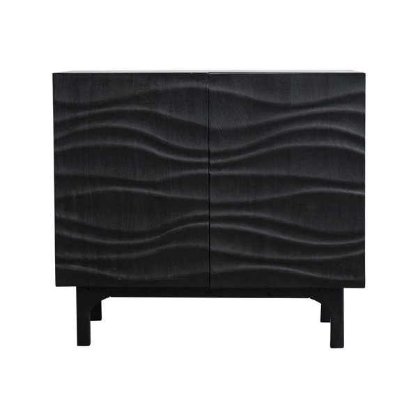 Allmodern Kaisa Solid Wood Accent Cabinet 