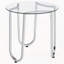 Ensemble de tables basses chromées 2 pièces
