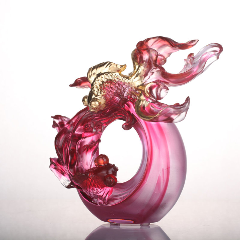 LIULI Crystal, Goldfish Sculpture | In Fulfillment