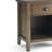 Bedside Table - Rustic Natural Aged Brown