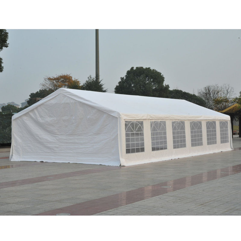 Outsunny 40' x 20' White Steel Frame Party Tent