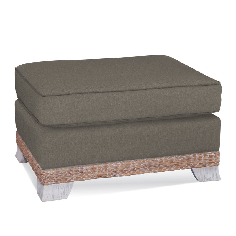 Fairwind Upholstered Ottoman, Gray Sugar Performance; 0863-84