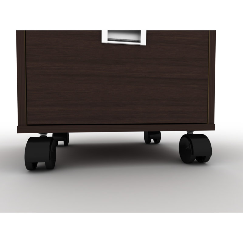 2 Drawer Storage Drawer, Brown