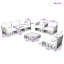 Ensemble de canapé modulaire en métal 7 pièces Modern